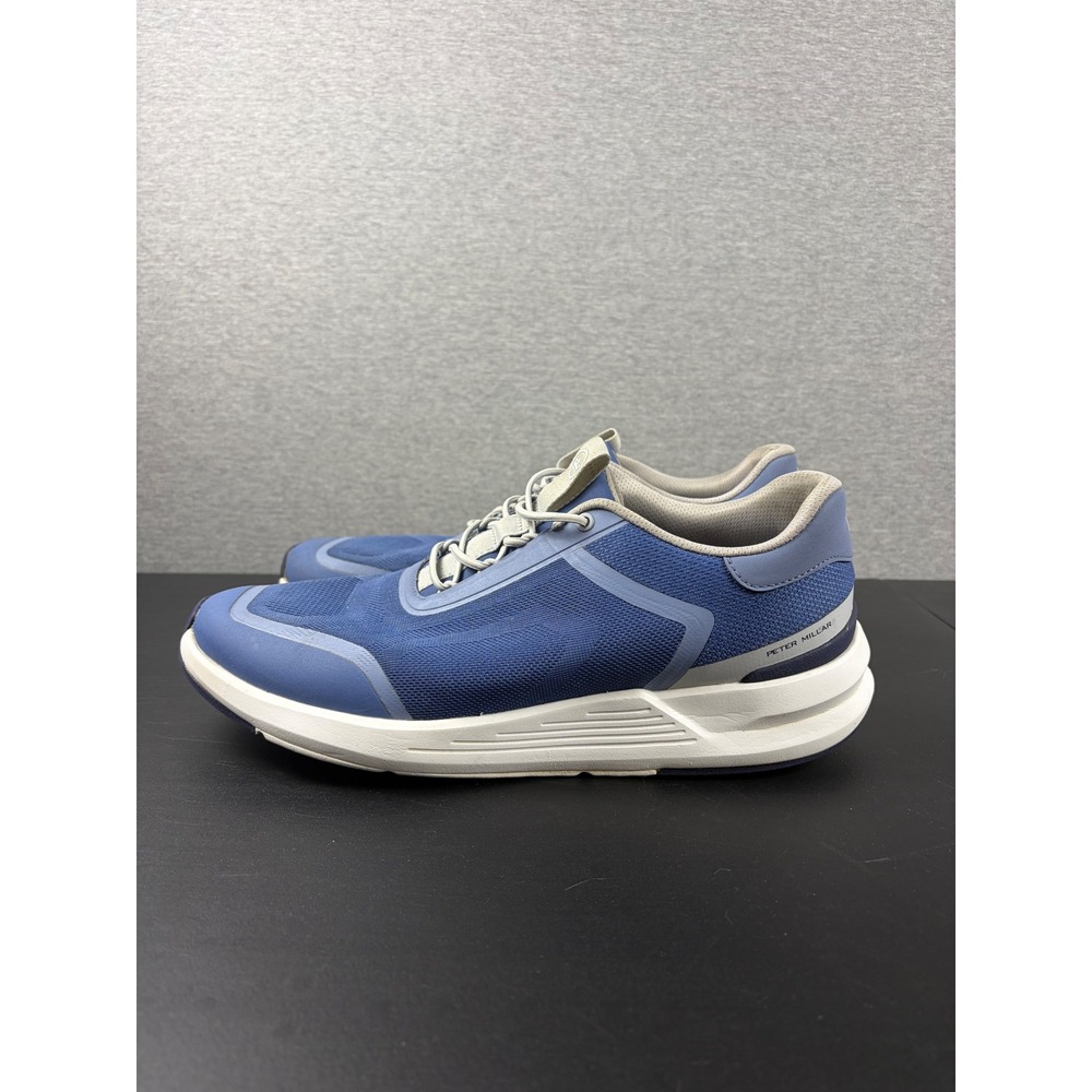 Peter Millar Hyperlight Apollo Sneaker 10.5 Blue Athletic Golf Shoes MF24EF30